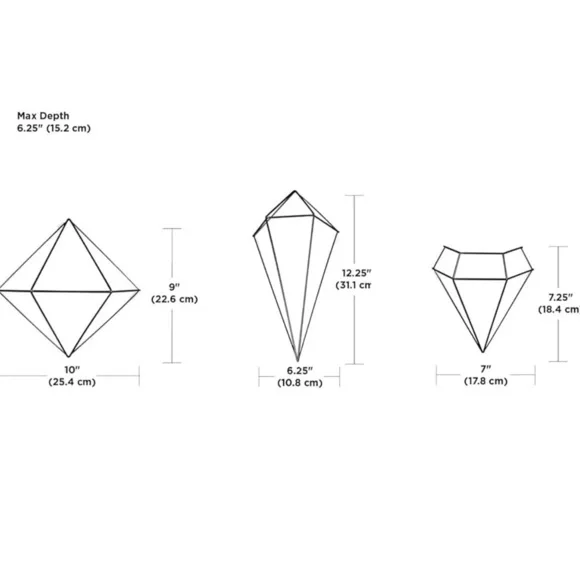 Umbra Prisma Geometric Sculptures - Picture 5 of 9